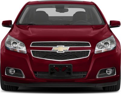 Close-up front view showing grille, headlights, and fog lights of a modern sedan