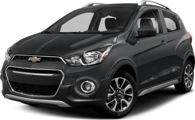 Compact hatchback front side with prominent headlights and alloy wheels