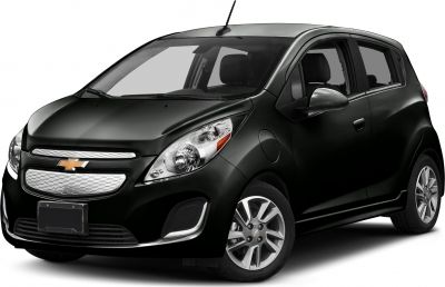 Front and side view of compact hatchback with alloy wheels