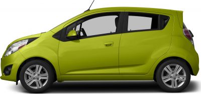 Compact hatchback side profile with alloy wheels