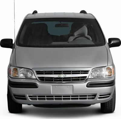 Front view of 1997 minivan featuring grille and headlights