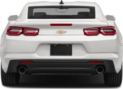 Rear view showing dual exhaust and distinctive taillights