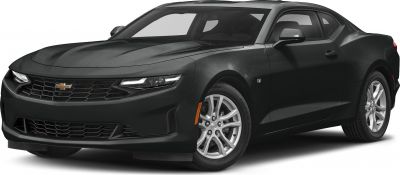 Aggressive front grille and sleek headlights on a sporty coupe.