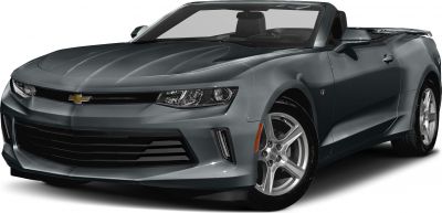 Front-left view of a sporty convertible with aerodynamic hood and 5-spoke wheels