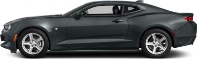 Sleek two-door sports coupe side profile with alloy wheels and streamlined body.