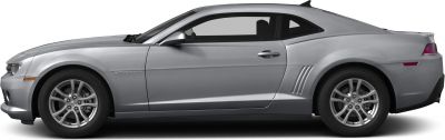 Muscle coupe side profile with vents and sporty silhouette