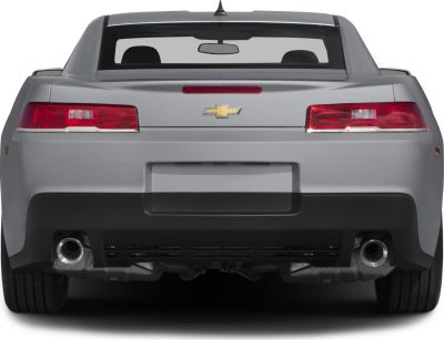 Rear view with dual exhaust and modern taillights