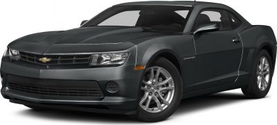 Front-side view with grille, headlights, and sporty coupe profile