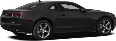 Rear side profile of sleek sports coupe with distinctive taillights and alloy wheels