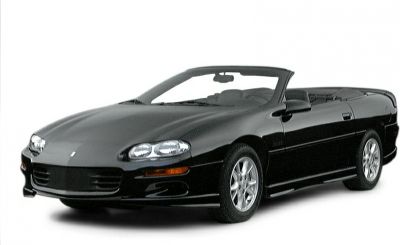 Black convertible with dual headlights and sleek sporty design