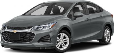 Front and side view of a modern sedan with sleek headlights and distinctive grille