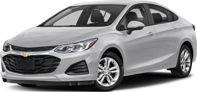 Front grille and sleek angular headlights of a modern sedan