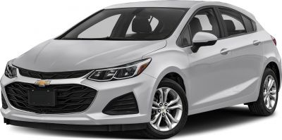 Front view hatchback with LED headlights and distinctive grille