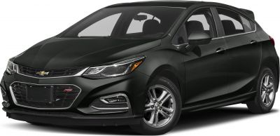 Front and side view of a modern hatchback with alloy wheels