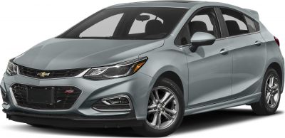 Front and side view of a silver hatchback with modern grille and sleek headlights
