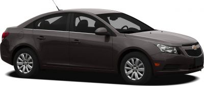 Side profile of a sedan with alloy wheels and aerodynamic design