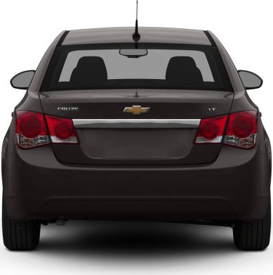 Rear view with taillights and trunk details