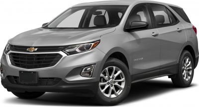 Front and side profile of a silver compact SUV with distinct grille and headlight design