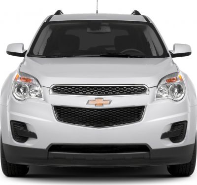 Front view showing grille, headlights, and bumper of SUV.