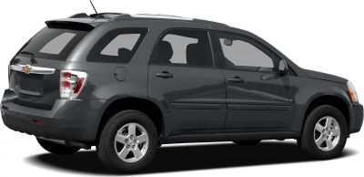 Dark gray SUV rear side profile with alloy wheels and roof rack