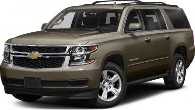 SUV with bold front chrome grille and distinct headlights