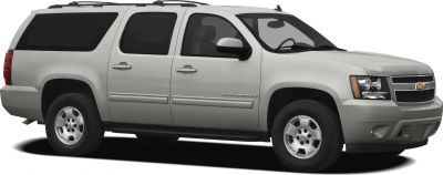 Large SUV side profile with four doors and roof rails