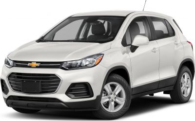 Front side view of compact SUV with distinct grille and headlights