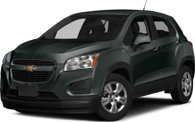 Front and side view of compact SUV with grill and alloy wheels