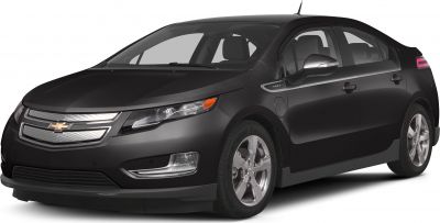 Front side view of black electric hybrid car with alloy wheels