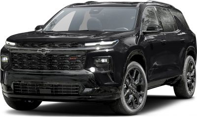 Black SUV with bold front grille, sleek LED headlights, and sporty wheels