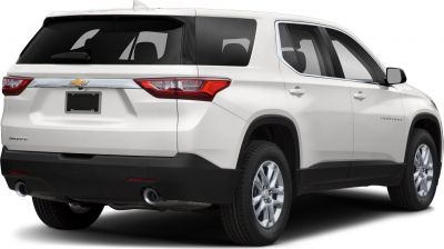 Rear view with dual exhaust and chrome trim on an SUV