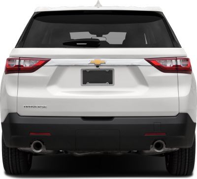 SUV rear with distinctive taillights, dual exhausts, and modern tailgate design