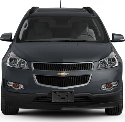 Front view with dual-section grille and prominent headlights