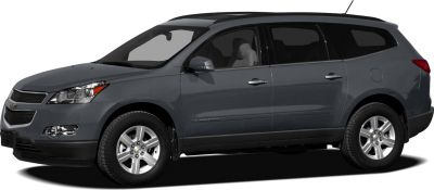 Side profile of a midsize SUV with tinted windows and silver alloy wheels