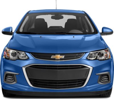 Front view of modern car grille and headlights
