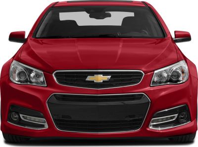 Front view with chrome grille and headlights.