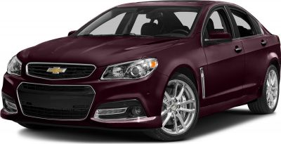 Front view with headlights, grille, and alloy wheels in maroon finish