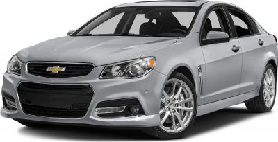 Front and side view of a sedan with alloy wheels