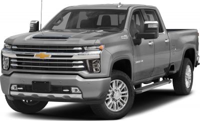 Robust heavy-duty pickup front-side with crew cab and standard bed