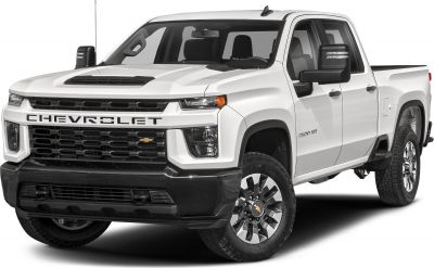 Heavy-duty pickup truck with bold grille and off-road tires