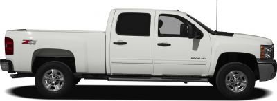Side profile of extended cab pickup with standard cargo box and Z71 logo