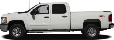 Extended cab pickup with standard bed and off-road package side profile