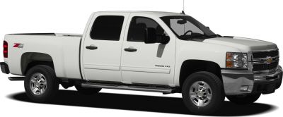 Side view of extended cab pickup with standard box and off-road package