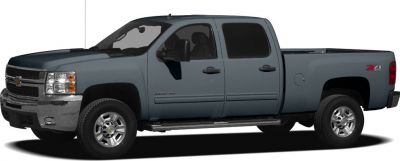 Extended cab pickup with standard cargo box and side steps.