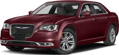 Front view showing grill, headlights, alloy wheels of modern luxury sedan