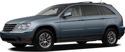 Crossover SUV with chrome grille and alloy wheels