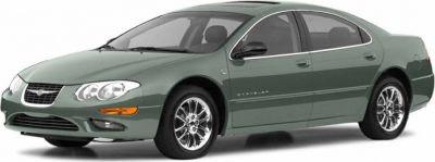Front side profile of a green sedan with chrome multi-spoke wheels
