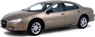 Side profile of a luxury sedan with chrome wheels and elongated body.