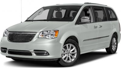 Minivan front grille and alloy wheels in side front view