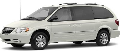 White minivan side view with sliding door and roof rails
